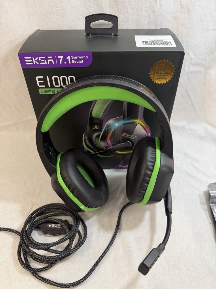 Eksa E1000 USB Gaming Headset PS4 Mac PC W/leather Carry Pouch