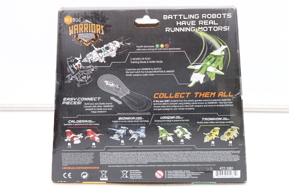 Hex Bug Battling Robots - Viridia VS Tronikon - NEW -
