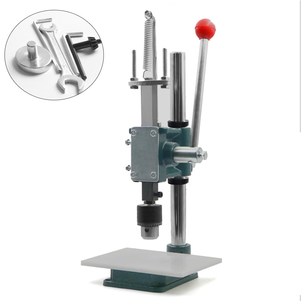 Multi-Function Hand Press and Hole Punch Machine for Stamping Leather Stitchi...