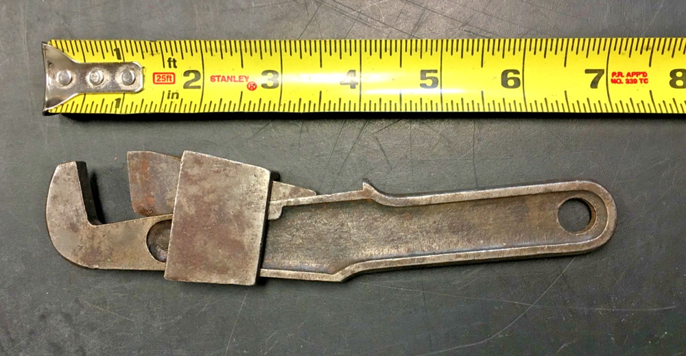 vintage tool 7" wedge lock wrench quick adjust