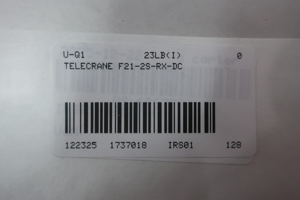 Telecrane F21-2S-RX-DC Hoist Remote Control System