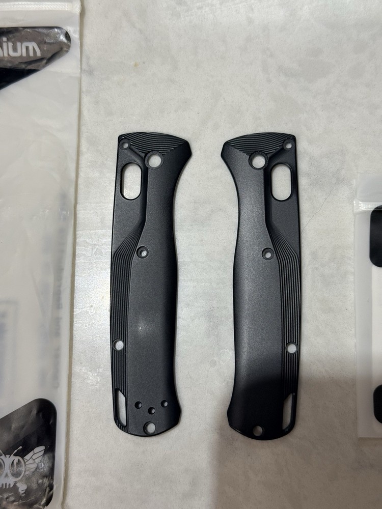Flytanium Crossfade Black Titanium Benchmade Bugout Scales
