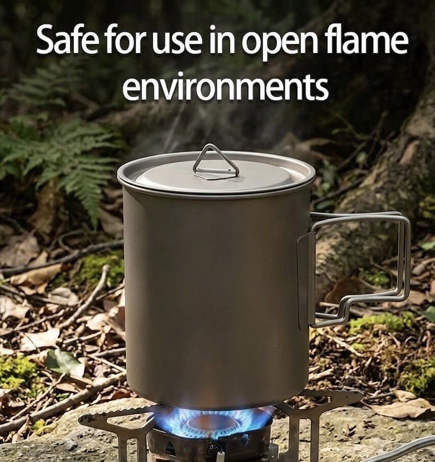 750ml Titanium Camping Mug | Ultralight Coffee Cup | Outdoor Backpacking Mug