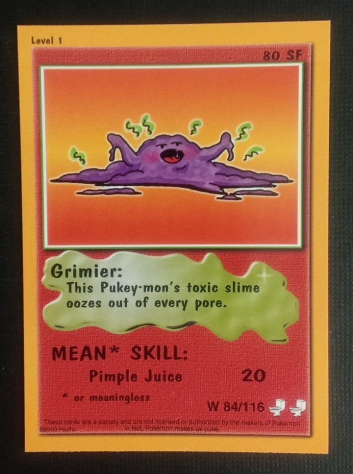 2000 Pukey-Mon Card Grimier #W84
