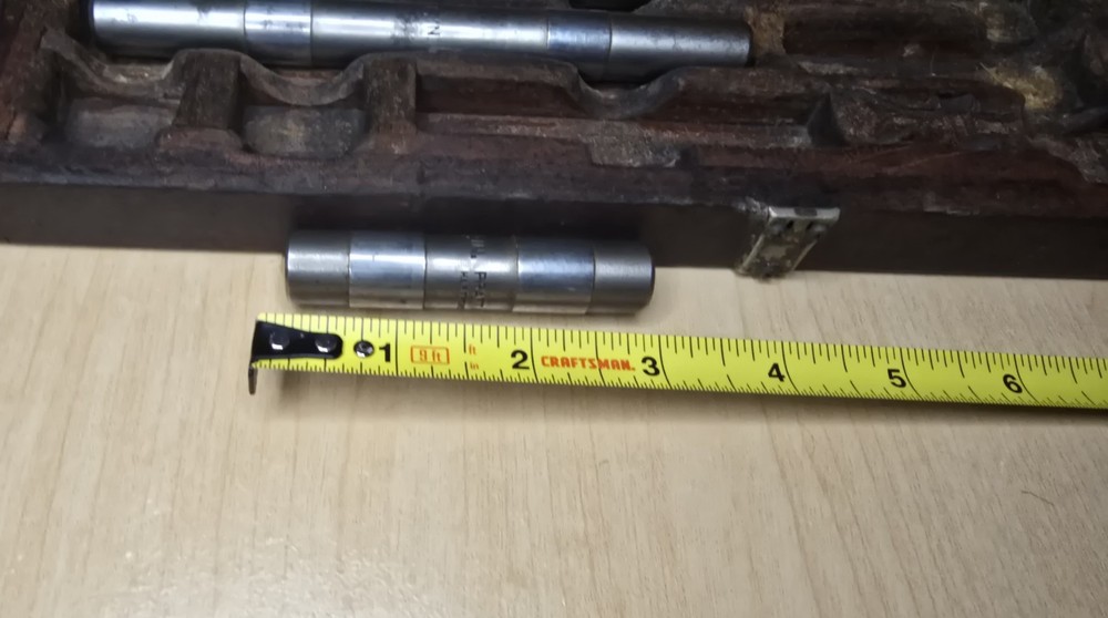 PRATT & WHITNEY PRECISION END MEASURES INSIDE MICROMETER GAGE STANDARDS SET