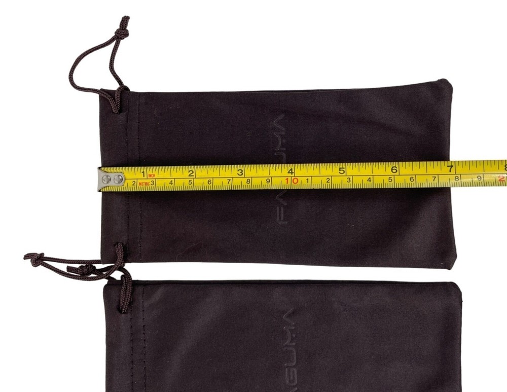 Faguma Sunglasses Brown Drawstring Dust Pouch Bag Empty