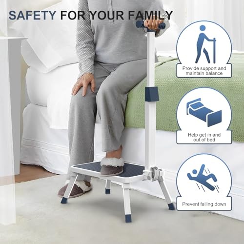 Folding Step Stool, Step Stools with Handle for Foldable step stool with handle