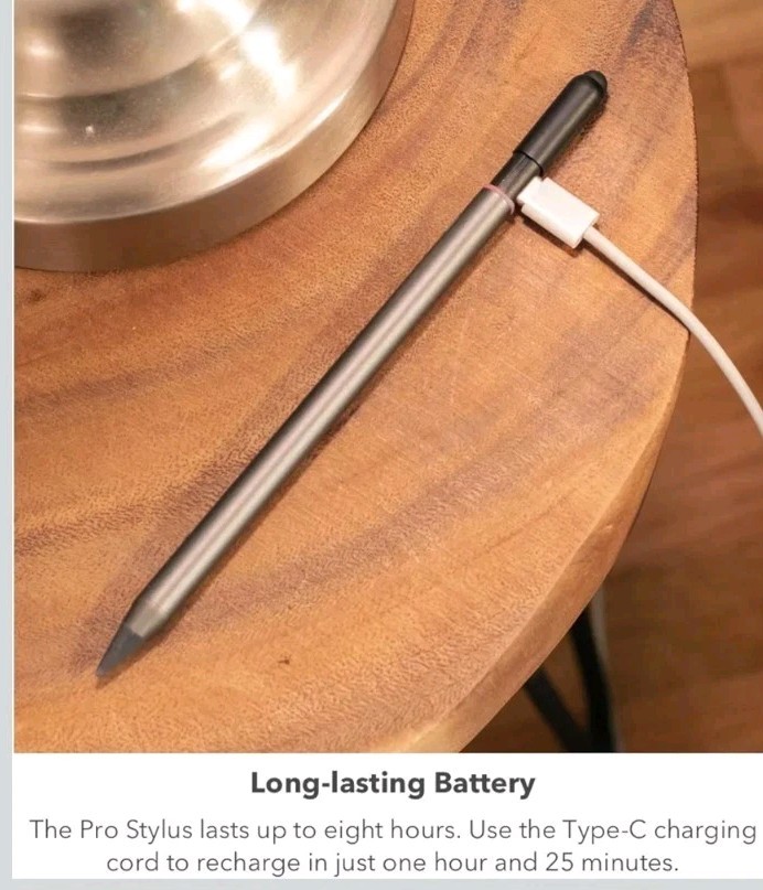 ZAGG Pro Stylus with Active & Capacitive Tips, Palm Rejection, Tilt Recognition,