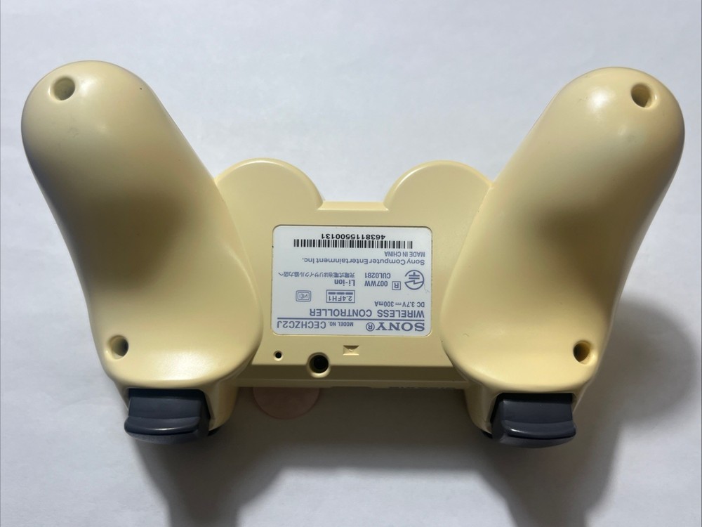 Sony PS3 Dualshock 3 Controller OEM Tested Working Yellowed Shell