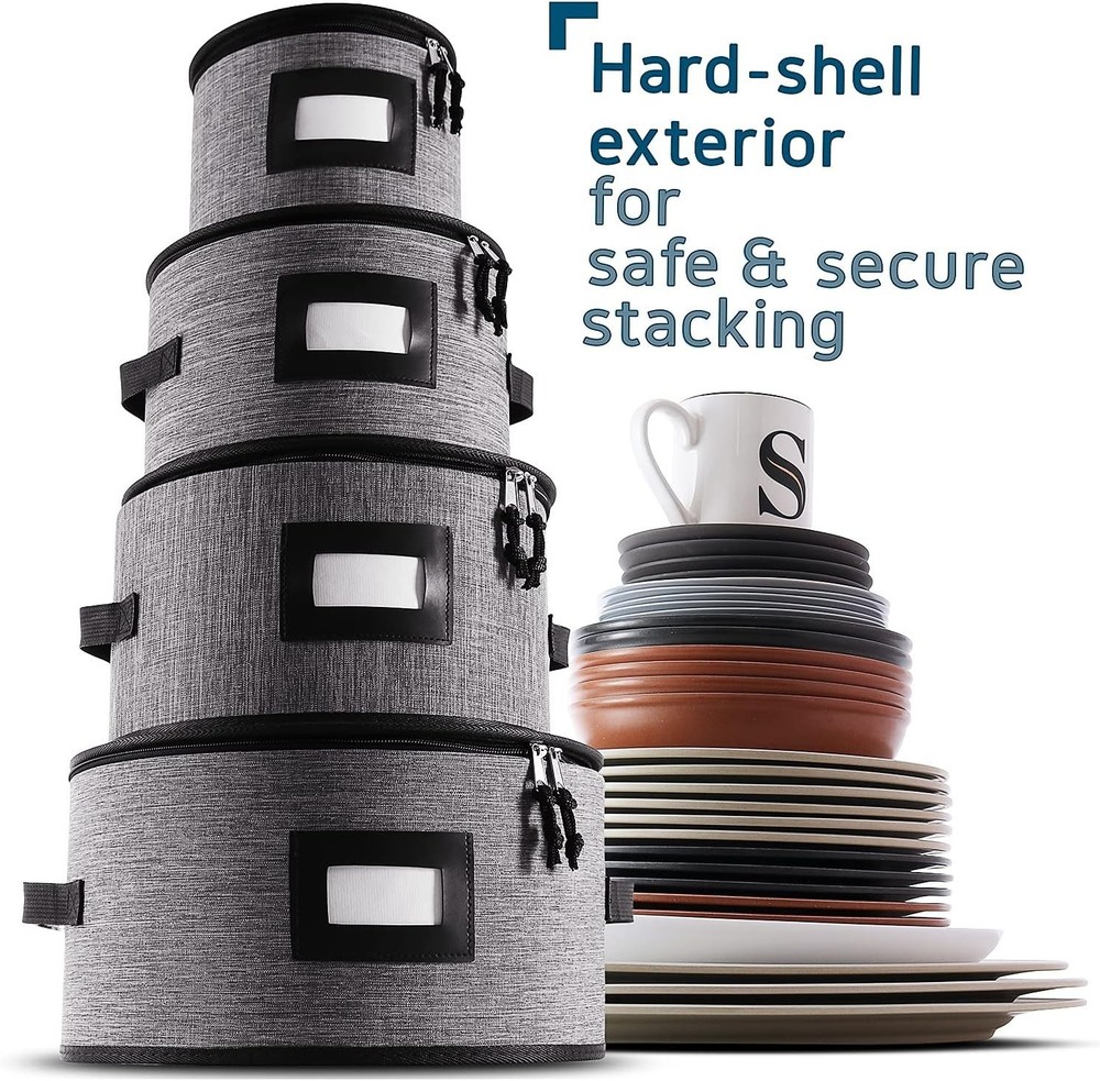 Fine China & Dish Storage Organizer Set