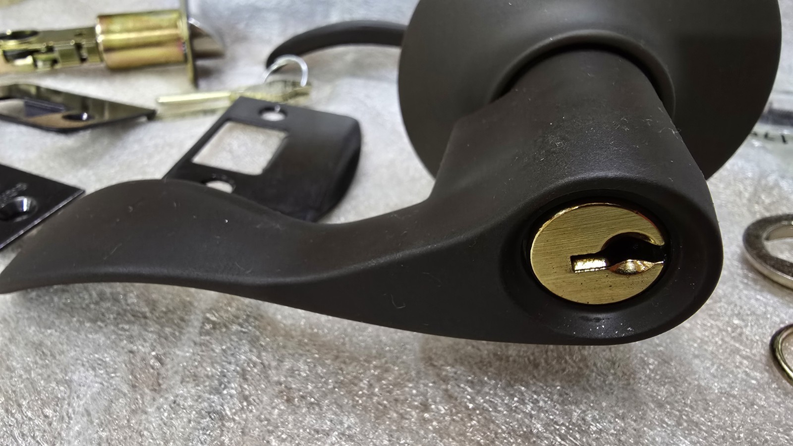 (4 Pack) Schlage F51 ACC613 Entry Lockset - KEYED Alike - Oil Rubbed Bronze