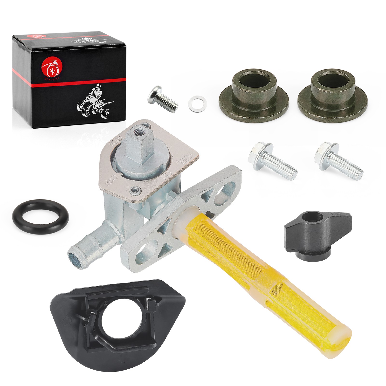 2004-2006 2007 For Honda TRX 450 R ER Petcock Fuel Gas Valve w/ Fuel Mark Plate