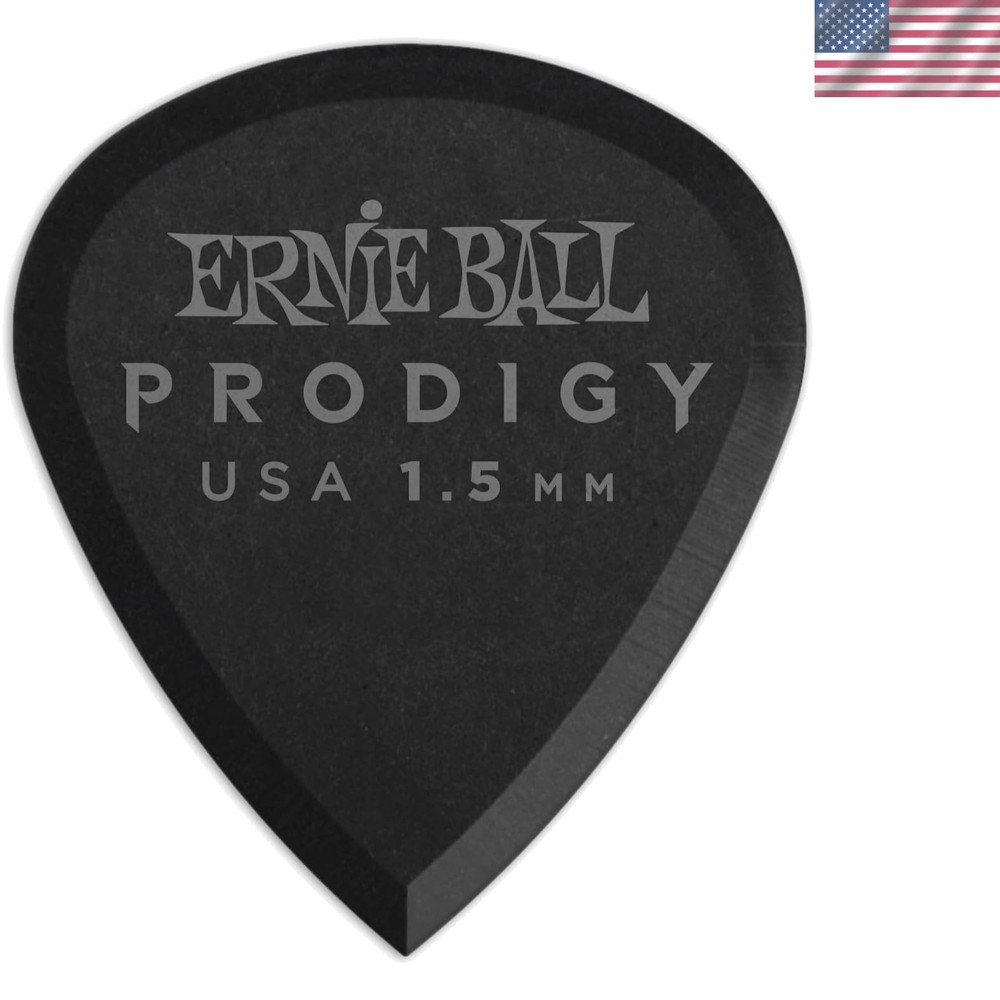 Prodigy Guitar Picks, Mini, Black 1.5mm, 6-pack P09200