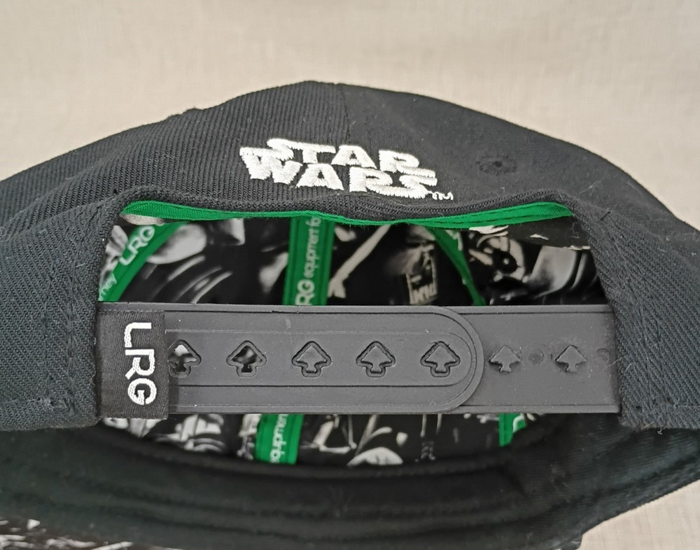 Star Wars Darth Vader Face Black Flat Bill Snapback Adjustable Cap Hat