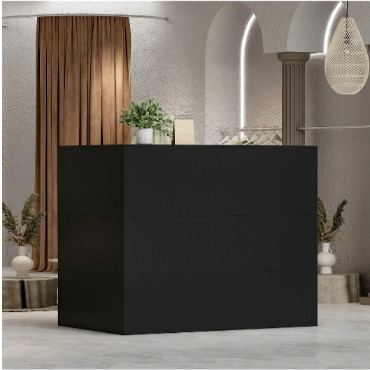 Desk Reception Office Shelf Drawer Checkout Front Counter Table Stand Set Modern