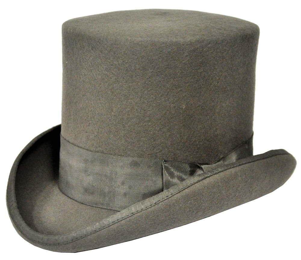 Tall Hat Grey Large - Halloween Fx