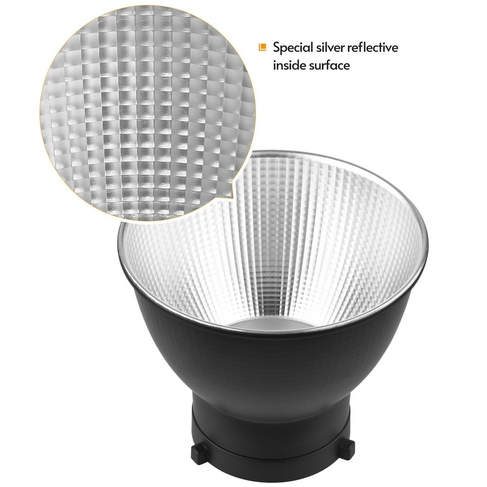 18cm Metal Parabolic Softbox Quick Release Grid Parabolic Softbox