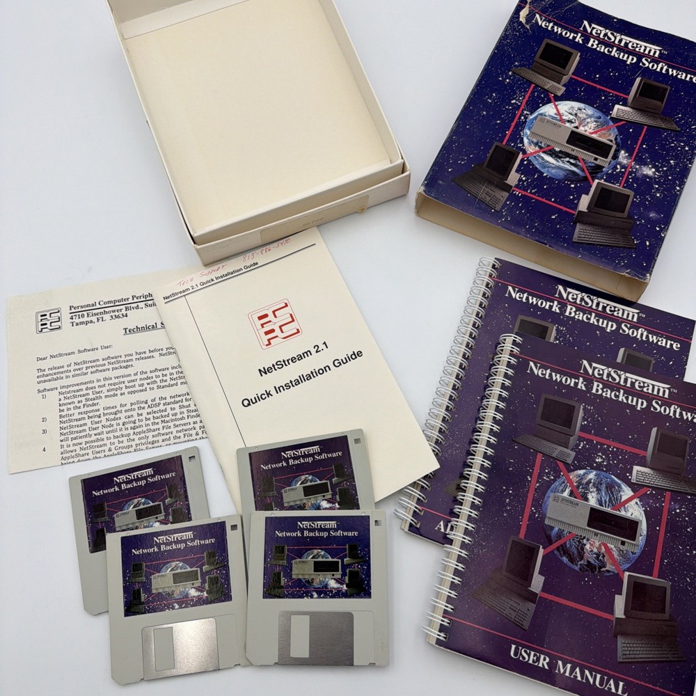 NetStream Network Backup Software Macintosh Complete Tested Working Boxed