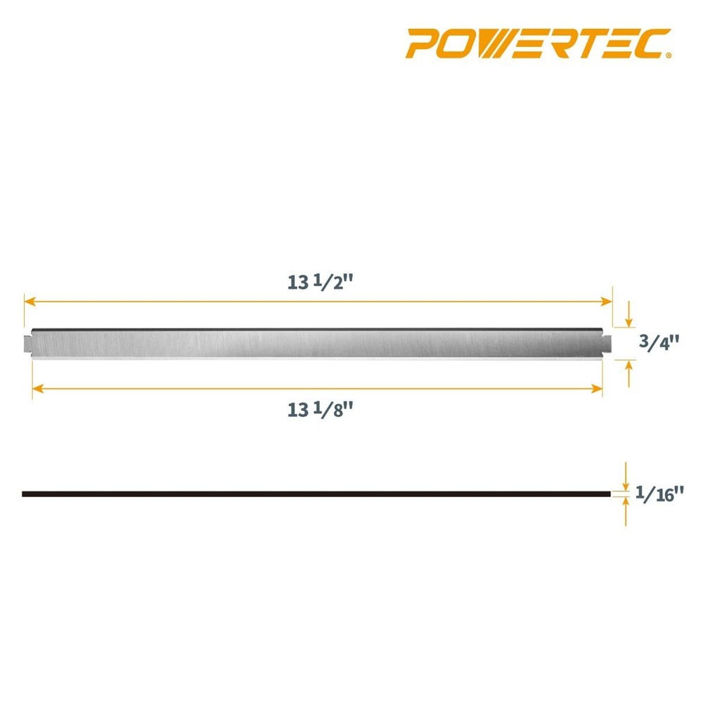 Precision 13 Inch Planer Blades - HSS Replacement for Ridgid TP1302 Models