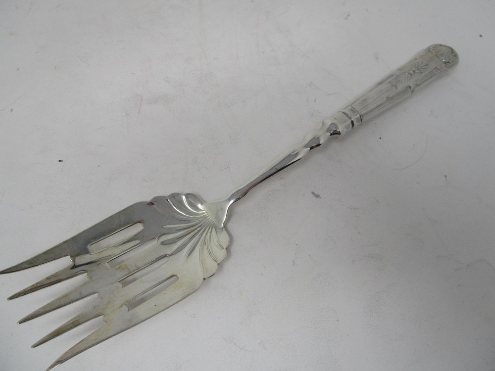 Sheffield England IFS Serving Fork  Silverplate