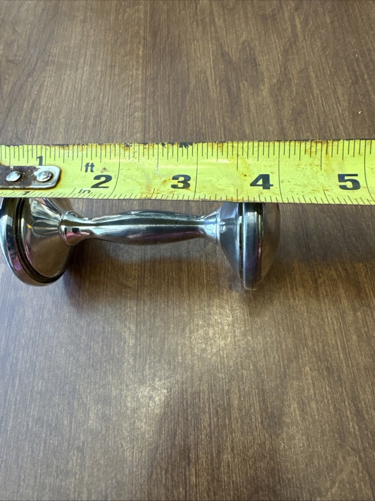 Antique VTG 1940s Silverplate Baby Rattle Keepsake Collectible Baby Shower