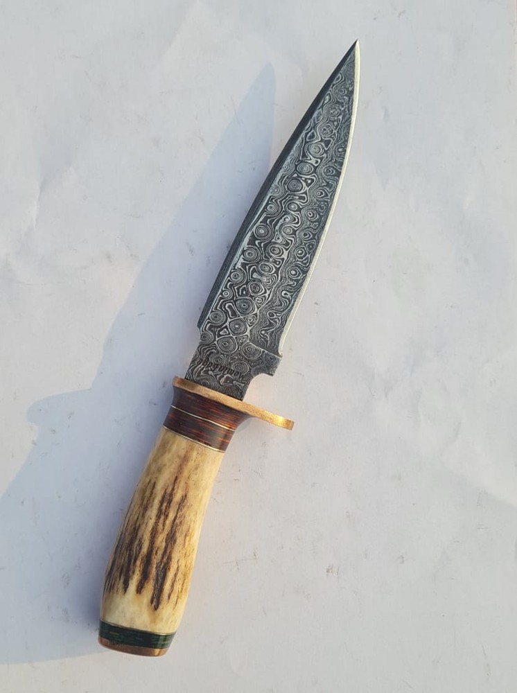 custom handmade fixed blade hunting knife