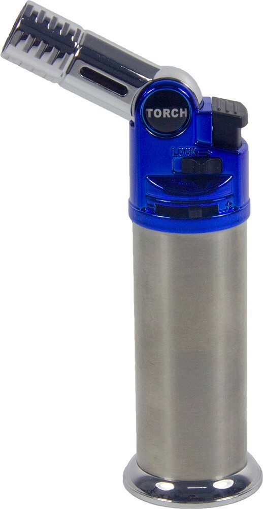 Metal Torch Lighter Adjustable Head Refillable Jet Flame for Cigar BBQ Gift