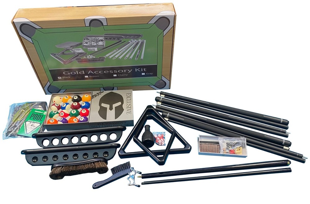 Pool Table Premium Grade Billiard Accessory Kit Pool Cue Sticks Bridge Ball Sets