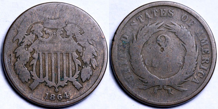 1864 Two Cent Piece