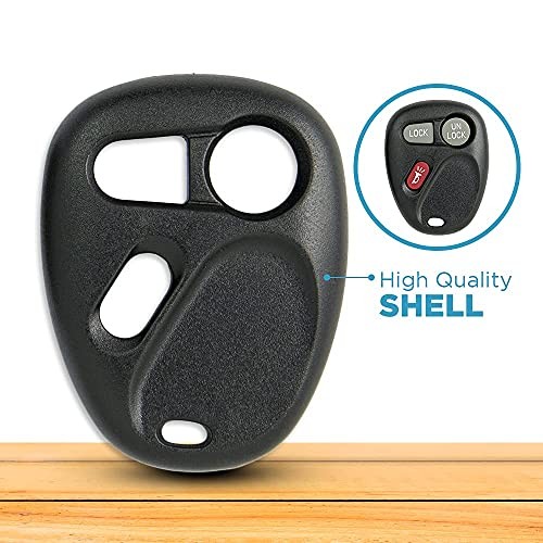 Replacement for New Shell Case and 3 Button Pad for Remote Key Fob FCC