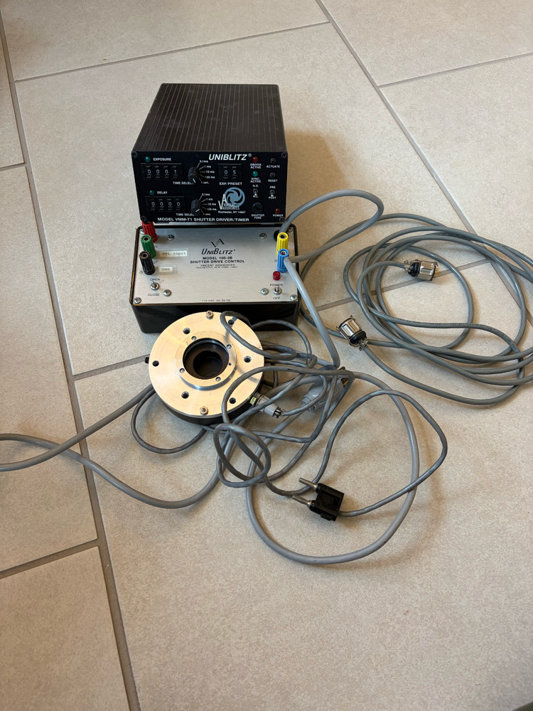 Uniblitz Optical Shutter System w/ VMM-T1 Driver Timer + Model 100-2B Controller