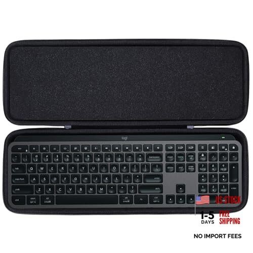 Hard Carry Case Compatible with Logitech MX Keys S MX Keys S Case Graphite Case