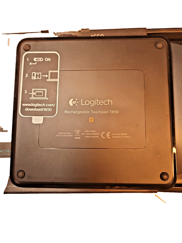 Logitech T650 Wireless Rechargeable Touchpad Mouse Excellent Condition