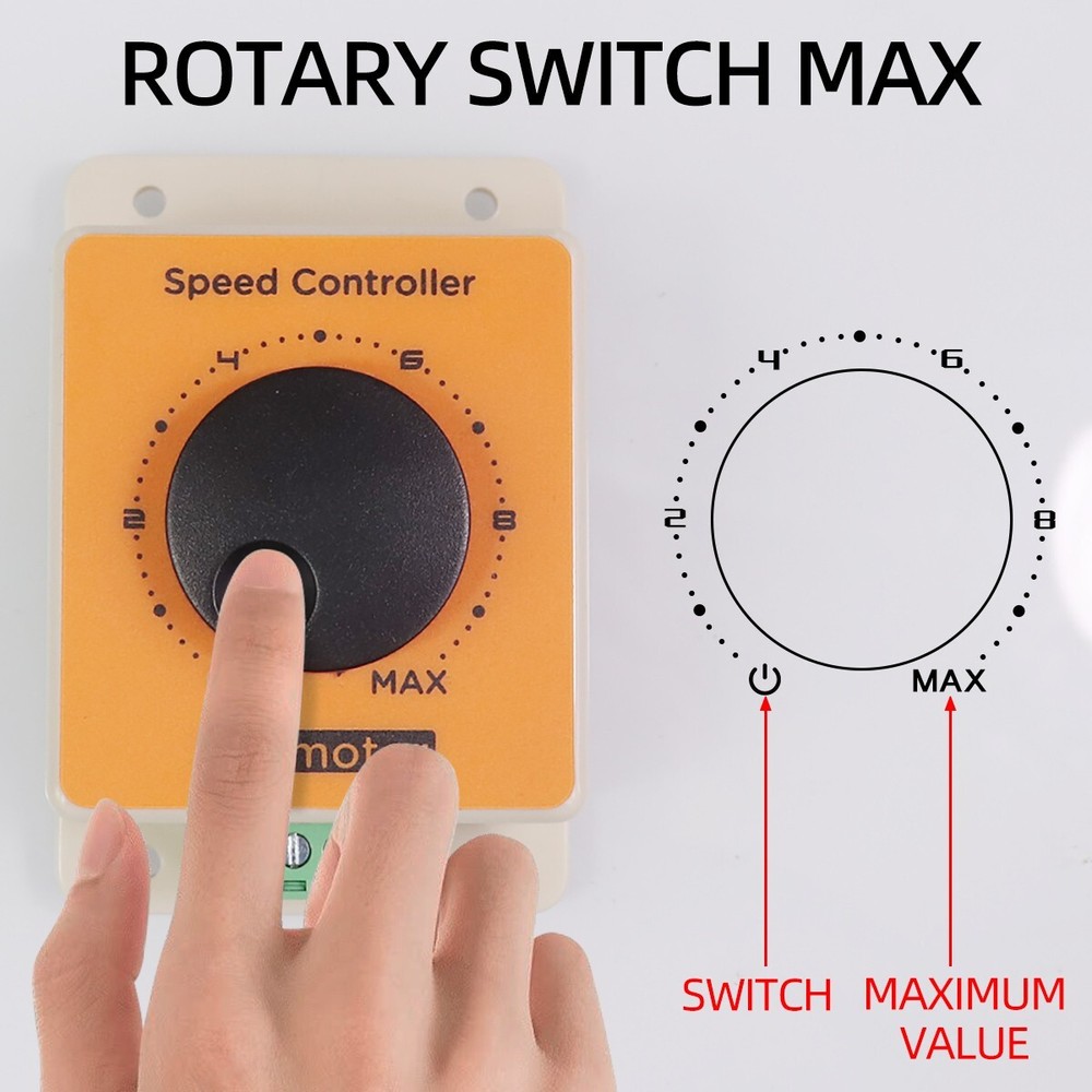 DC 10-36V PWM Brush Motor Speed Controller Regulator Power Reverse Direction