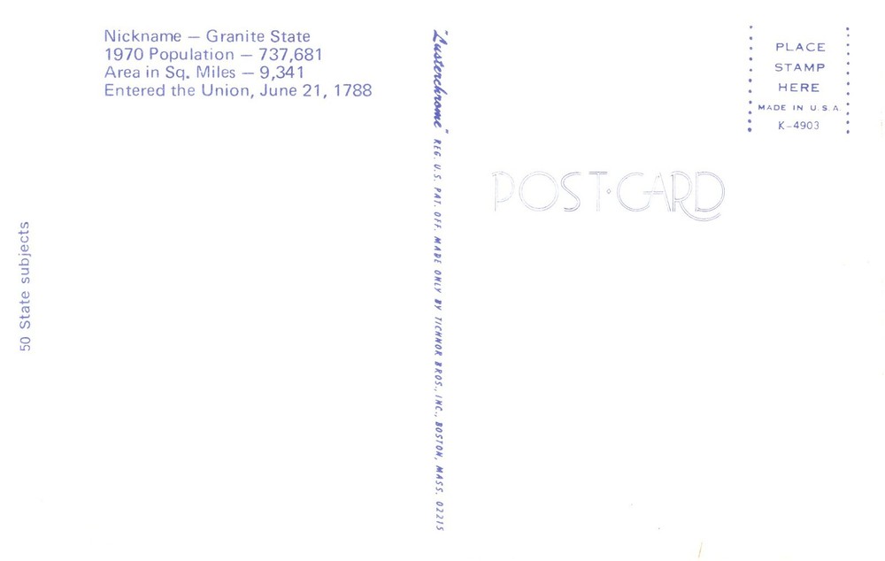 GREETINGS FROM NEW HAMPSHIRE - PC4345