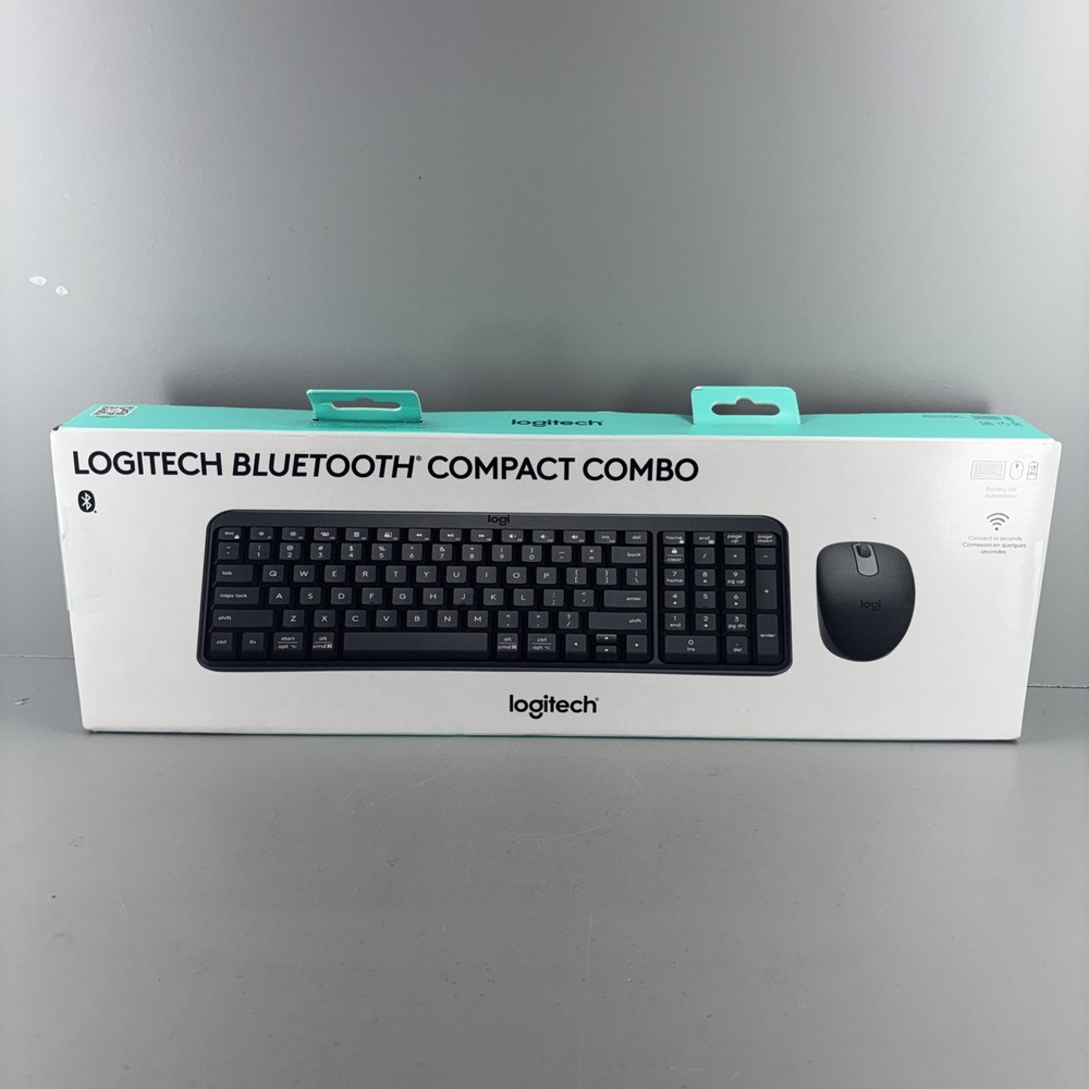 Logitech Bluetooth Keyboard Mouse Combo  Black: Dome Switch Full Size 920-013507