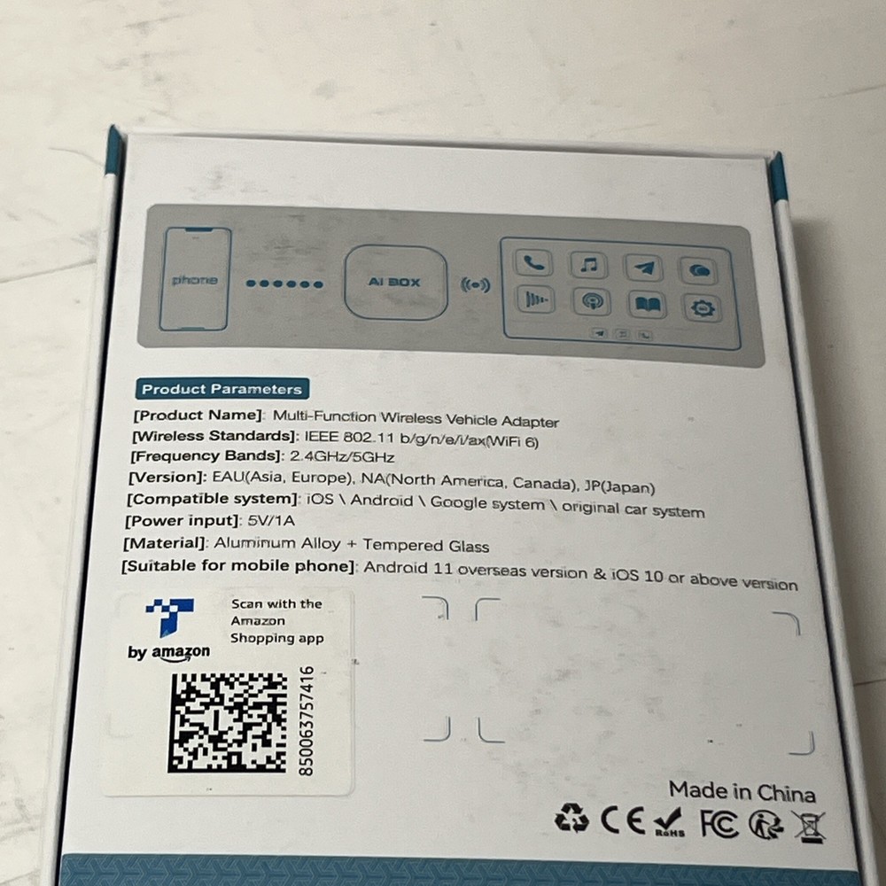 AI Box Wireless CarPlay Adapter & Android Auto Wireless Adapter BY96IA