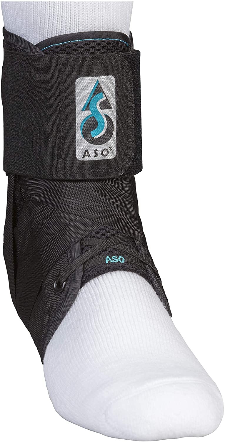 US Stock Med Spec ASO Ankle Stabilizer Black Size Small Mdeium Large Brand new