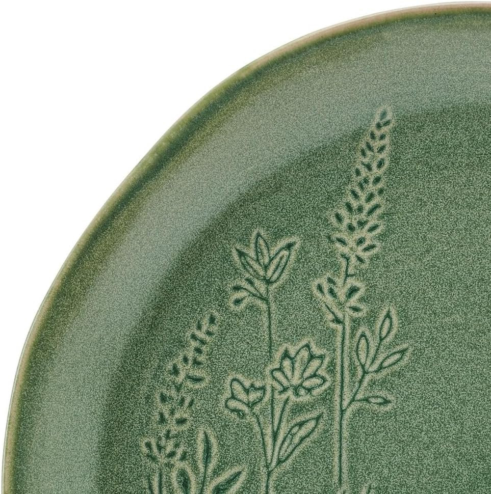 Carrie 12 Piece Dinnerware Set, Service for 4, Green