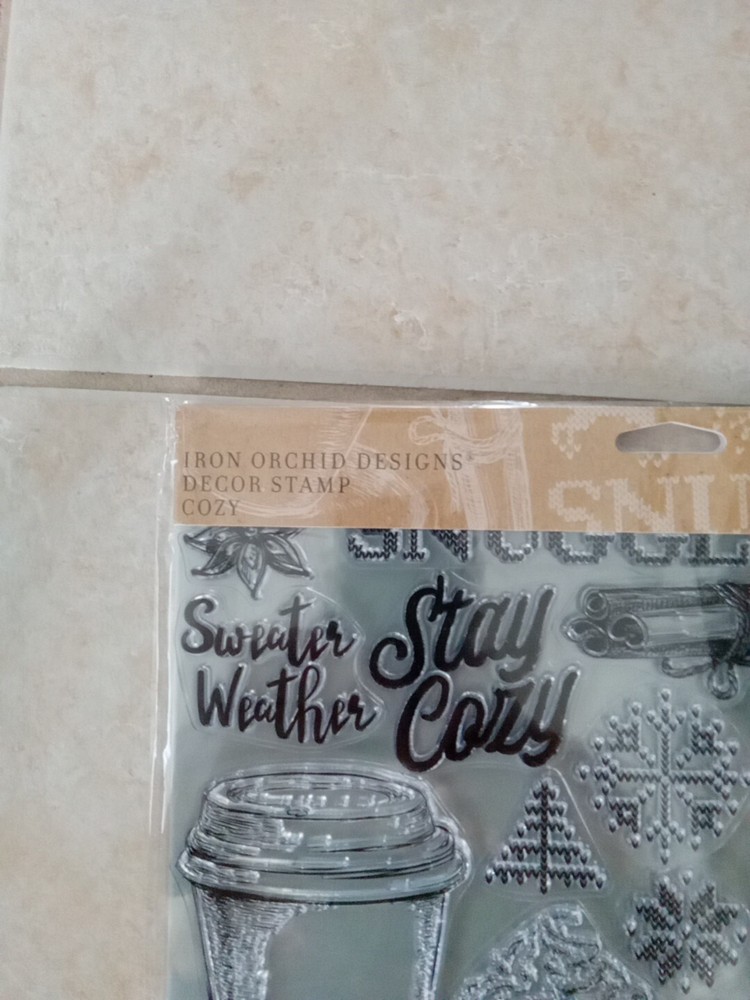 IOD Christmas Decor Stamp "Cozy"