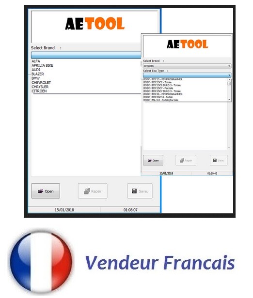 Engine Ecu Decoding Immobilizer Tool Aetool V1.3 Turn Off Immobilizer Functions