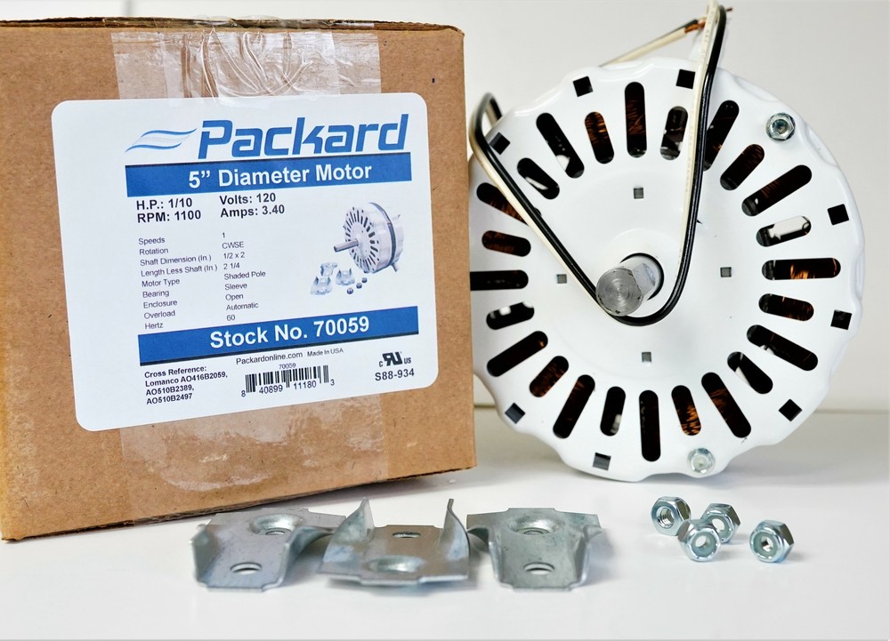 70059 Motor Attic Fan Ventilator 5" Diameter Wing Mount
