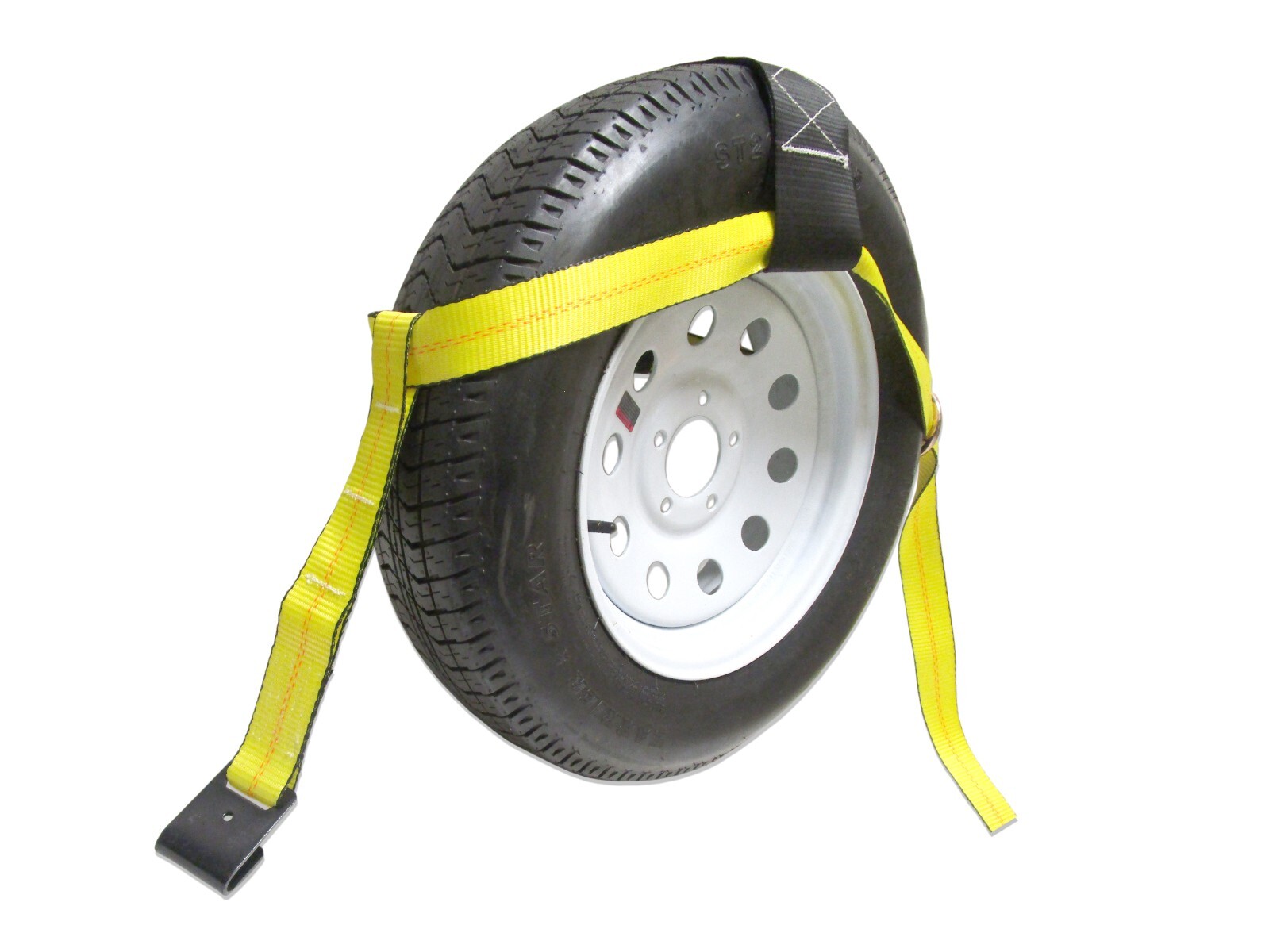 Adjustable Tow Dolly Wheel Basket Strap Universal Fit Tie Down Car Carrier 1 Set