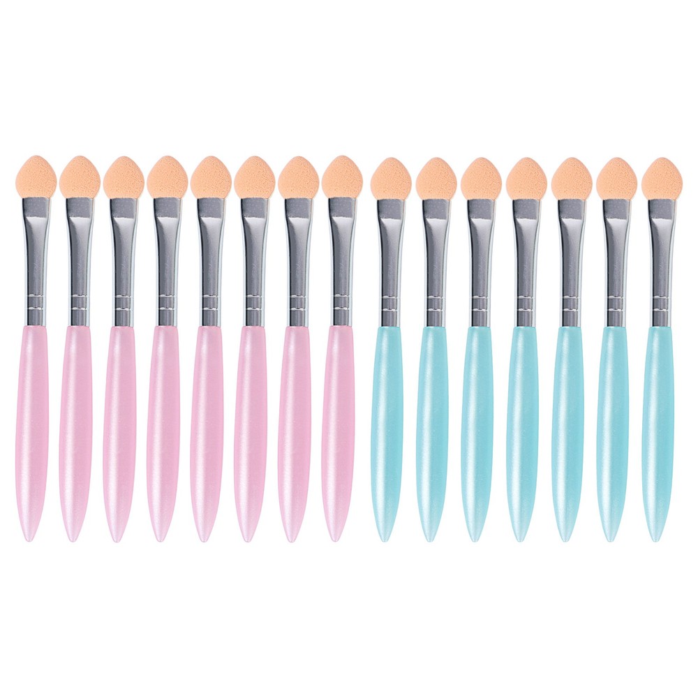 Makeup Eyeshadow Brush - 15 Pcs Portable Eye Shadow Applicator Sponge Tips