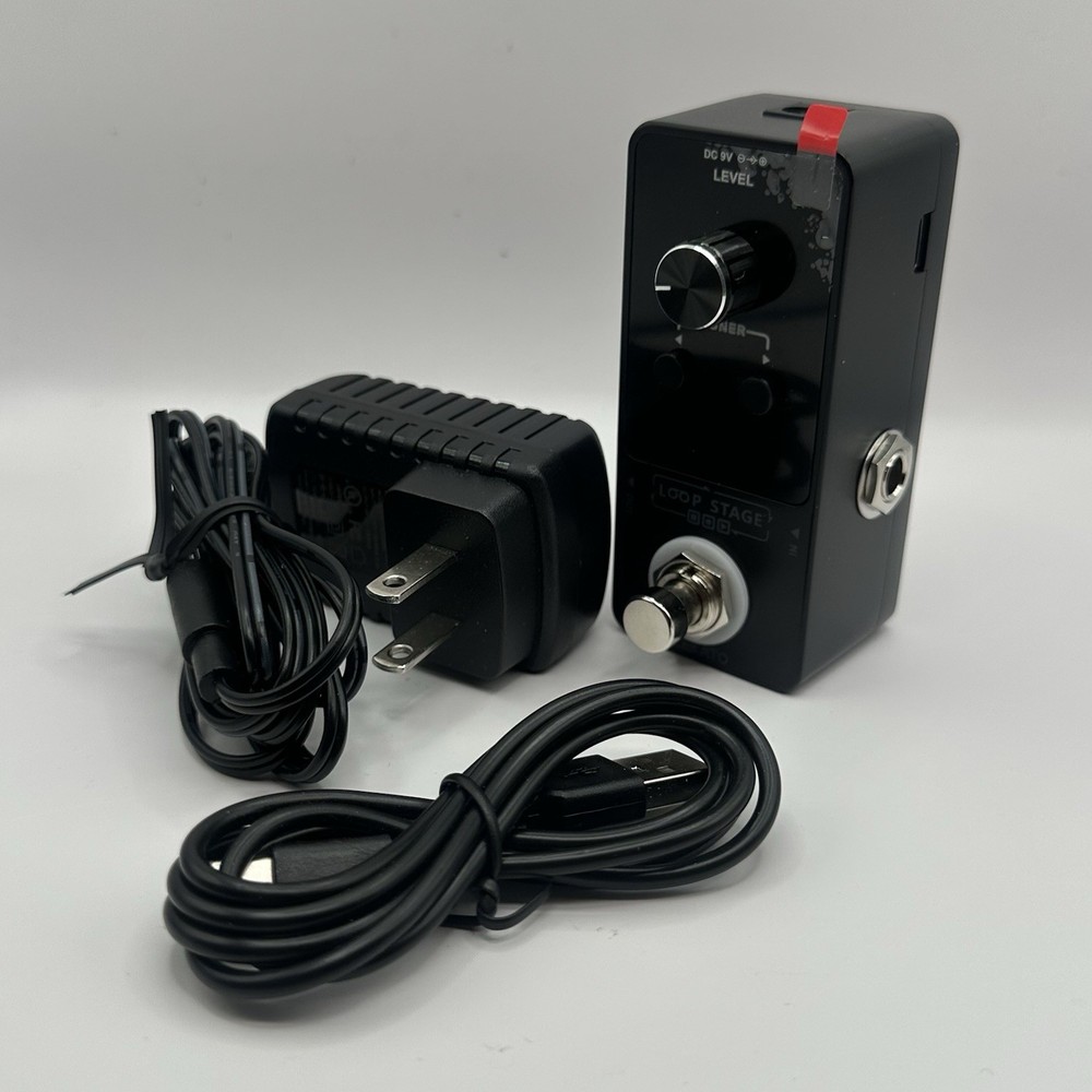 LEKATO Guitar Looper Pedal Effect with Tuner Function 9 Black