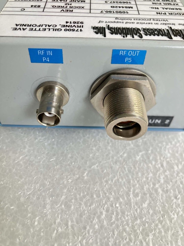 MARTEQ PROCESS SOLUTIONS MATCHING TRANSFORMER MODEL 1069347.3