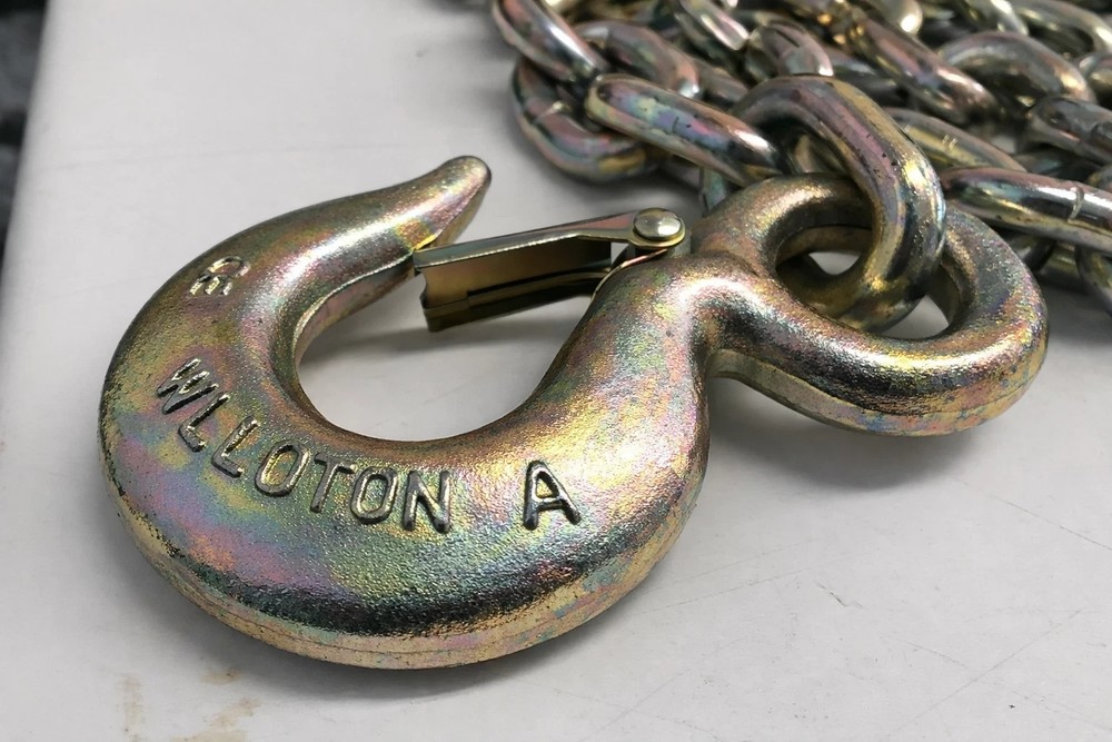 SET#41 - 2 X 11 FEET PULLING CHAINS WITH SLIP HOOK HOOK HEAVY DUTY