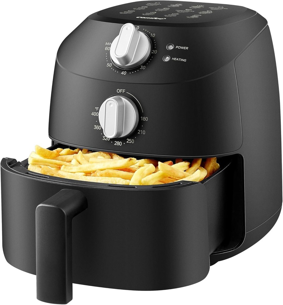 FEE' pact 2.1 Quart Air Fryer Presets Menu Opts, Adjustable Timer