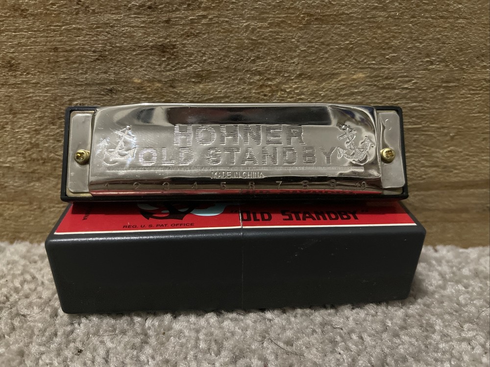M. Hohner’s No. 34B “Old Standby” Harmonica  With Box