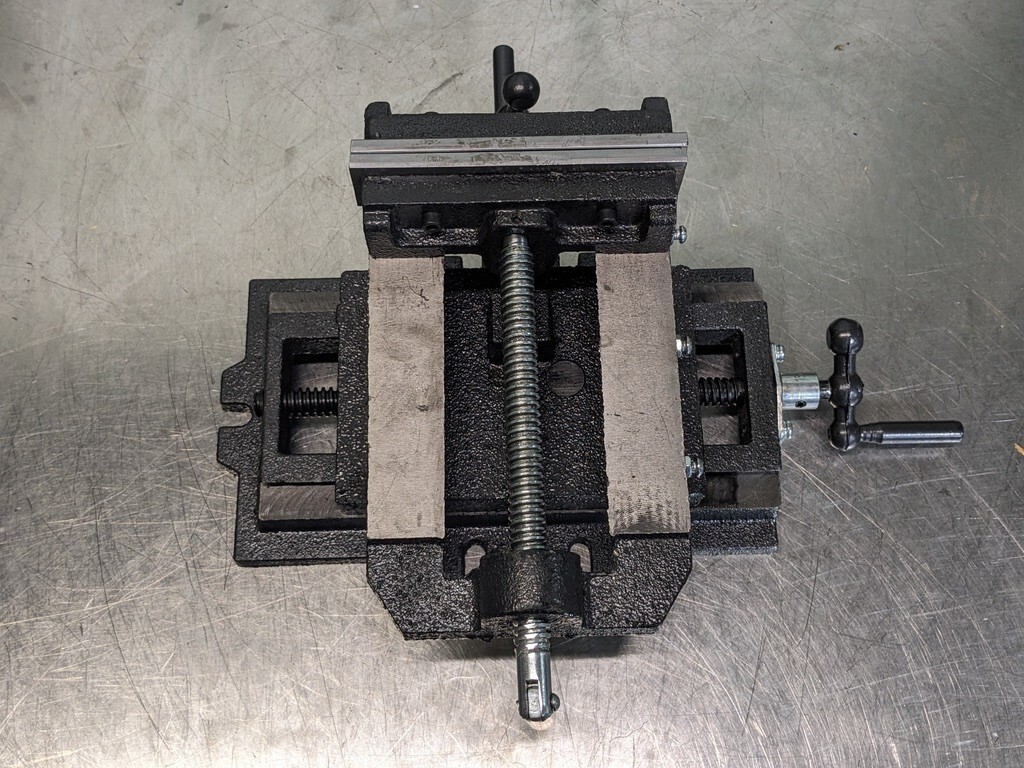 Horizontal Cross Slide Drill Press Vise 6" Jaw Width 6" Opening Capacity